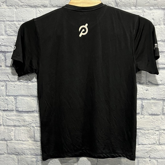 Peloton Shirt Men Black Century 100 Fitness Cycling Performance Gym Train Medium - Picture 3 of 6